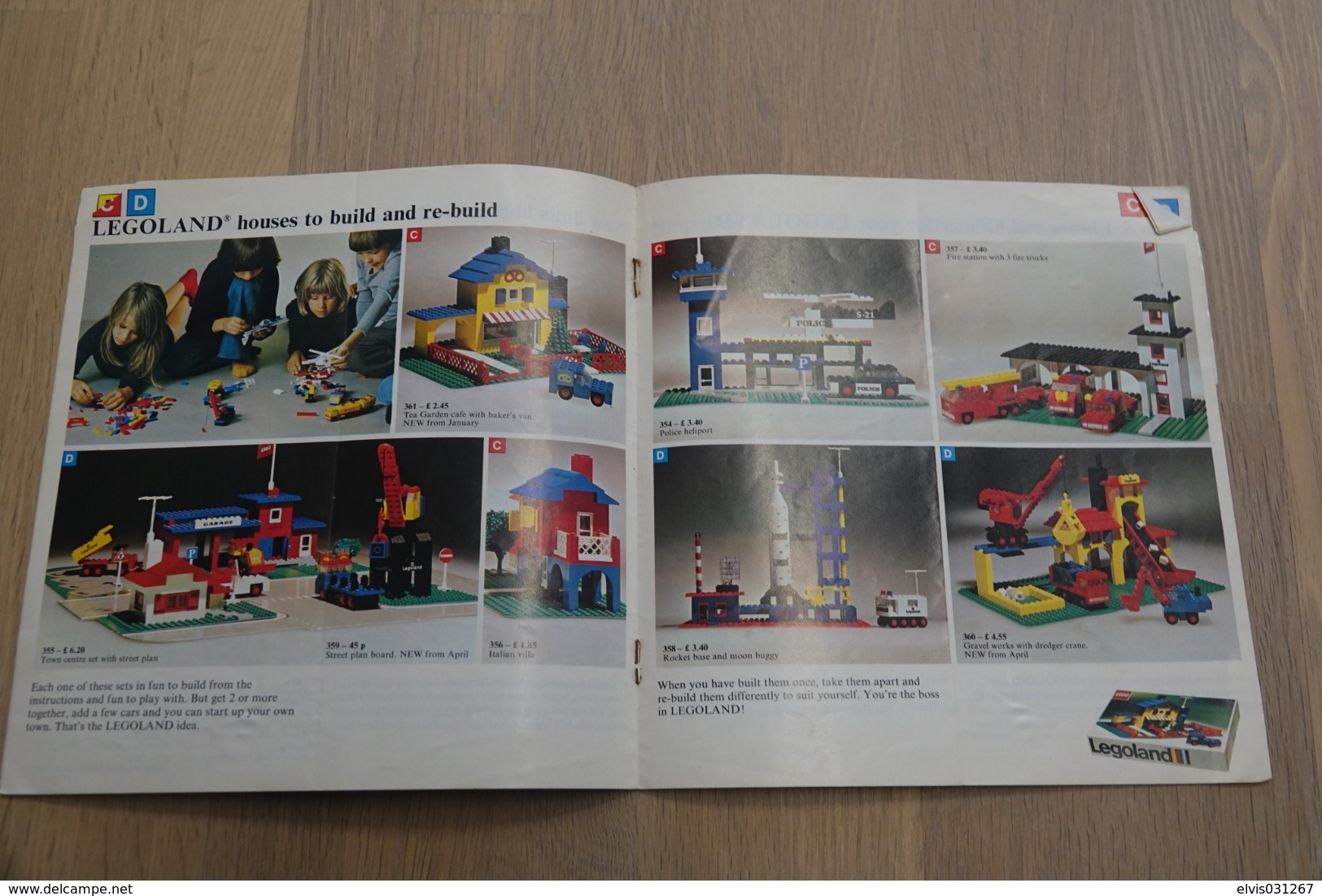 LEGO - CATALOG 1974 - Original Lego 1974 - Vintage - EN - Big - Kataloge