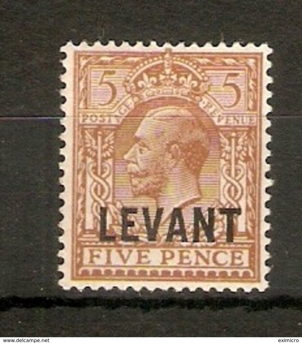 BRITISH LEVANT 1921 5d SG L21 MOUNTED MINT Cat £12 - Levante Británica