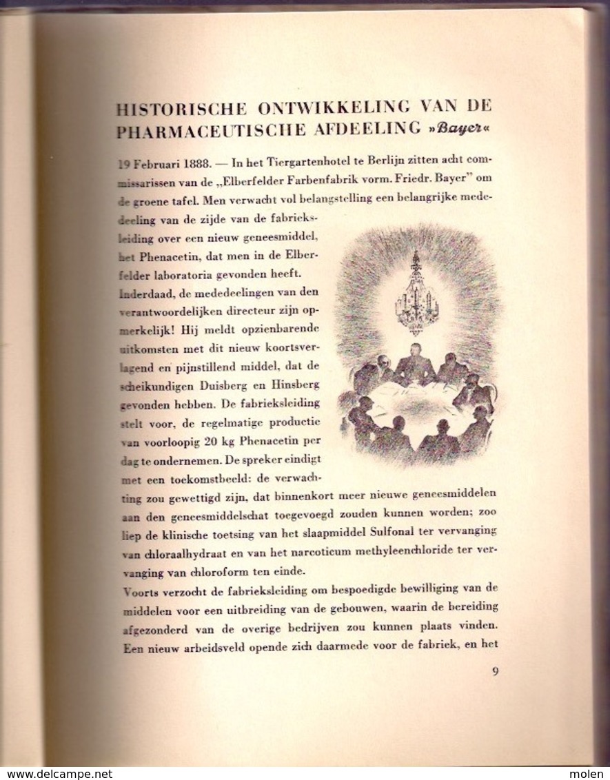 VIJFTIG JAAR BAYER GENEESMIDDELEN 1888-1938 88blz GENEESKUNDE APOTHEEK APHOTHEKER DOKTER VERPLEEGSTER Geschiedenis Z770 - Santé