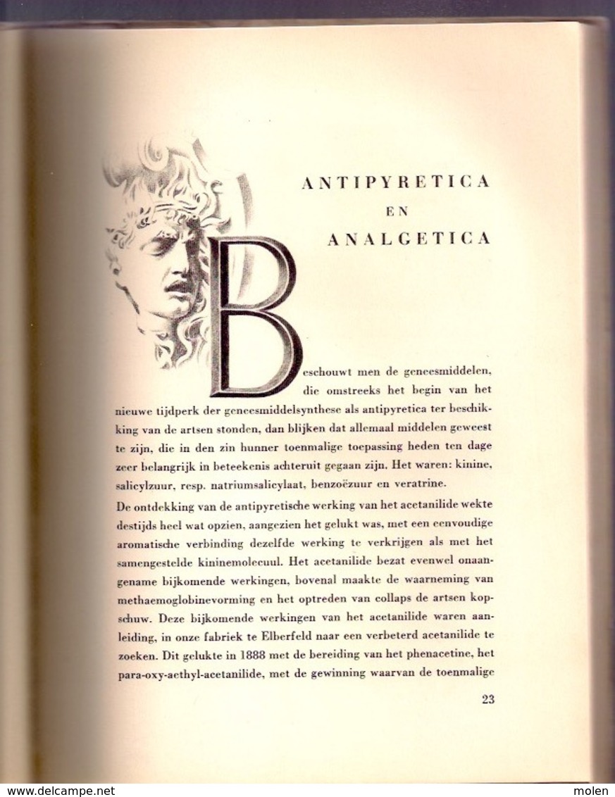 VIJFTIG JAAR BAYER GENEESMIDDELEN 1888-1938 88blz GENEESKUNDE APOTHEEK APHOTHEKER DOKTER VERPLEEGSTER Geschiedenis Z770 - Santé