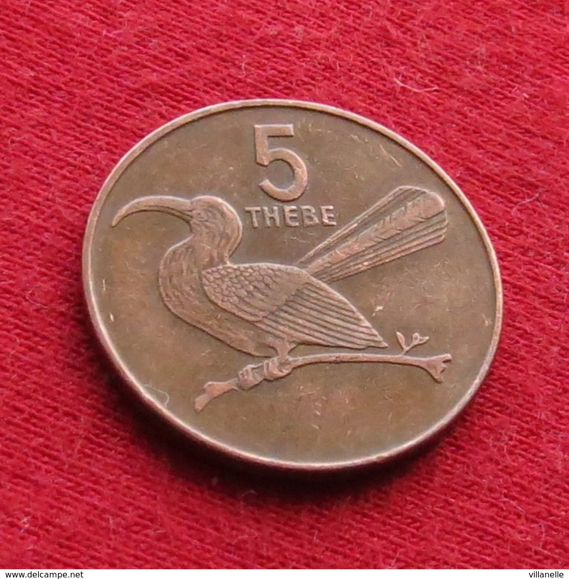 Botswana 5 Thebe 1991 KM# 4a.1 Bird Botsuana - Botswana