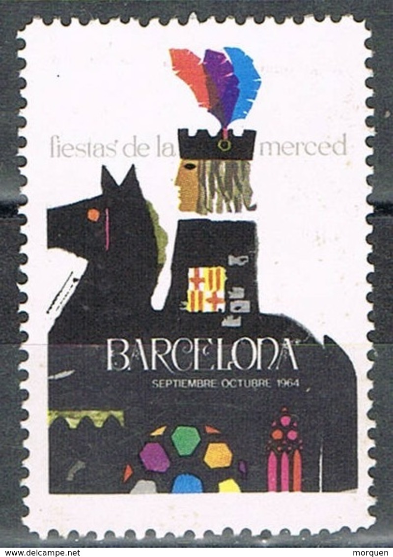 Viñeta BARCELONA 1964, Fiestas De La MERCED. Label, Cinderella ** - Variedades & Curiosidades