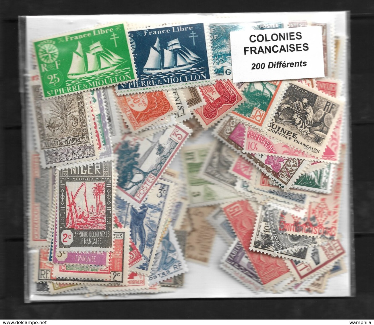 Colonies Francaises Un Lot De 200 Timbres Neufs. - Vrac (max 999 Timbres)