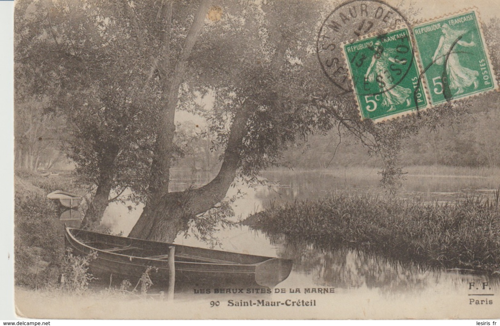 C. P. A. - LES BAUX SITES DE LA MARNE - SAINT MAUR - CRETEIL - 90 - F. F.-  BARQUE - Creteil