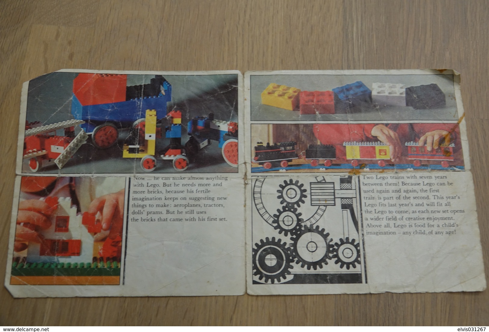 LEGO - MANUAL CATALOG ? - Original Lego 1970-80's - Vintage - EN - Catalogs