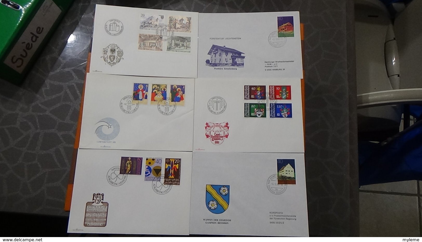 74 Enveloppes 1er Jour Du Liechtenstein Années 60/70. Côte Très Sympa. A Saisir !!! - Collections (en Albums)