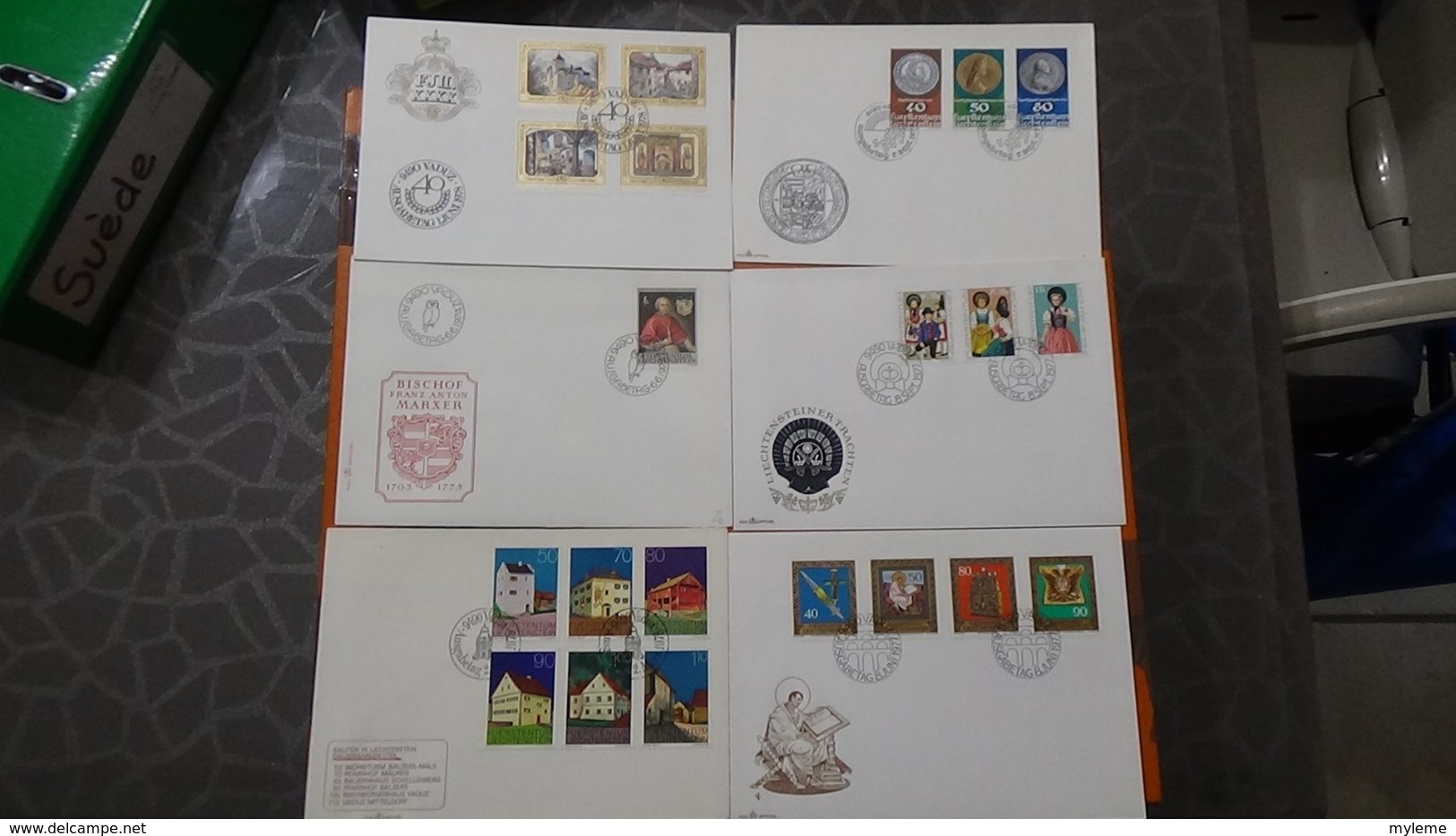 53 Enveloppes 1er Jour Du Liechtenstein Années 60/70. Côte Très Sympa. A Saisir !!! - Sammlungen (im Alben)