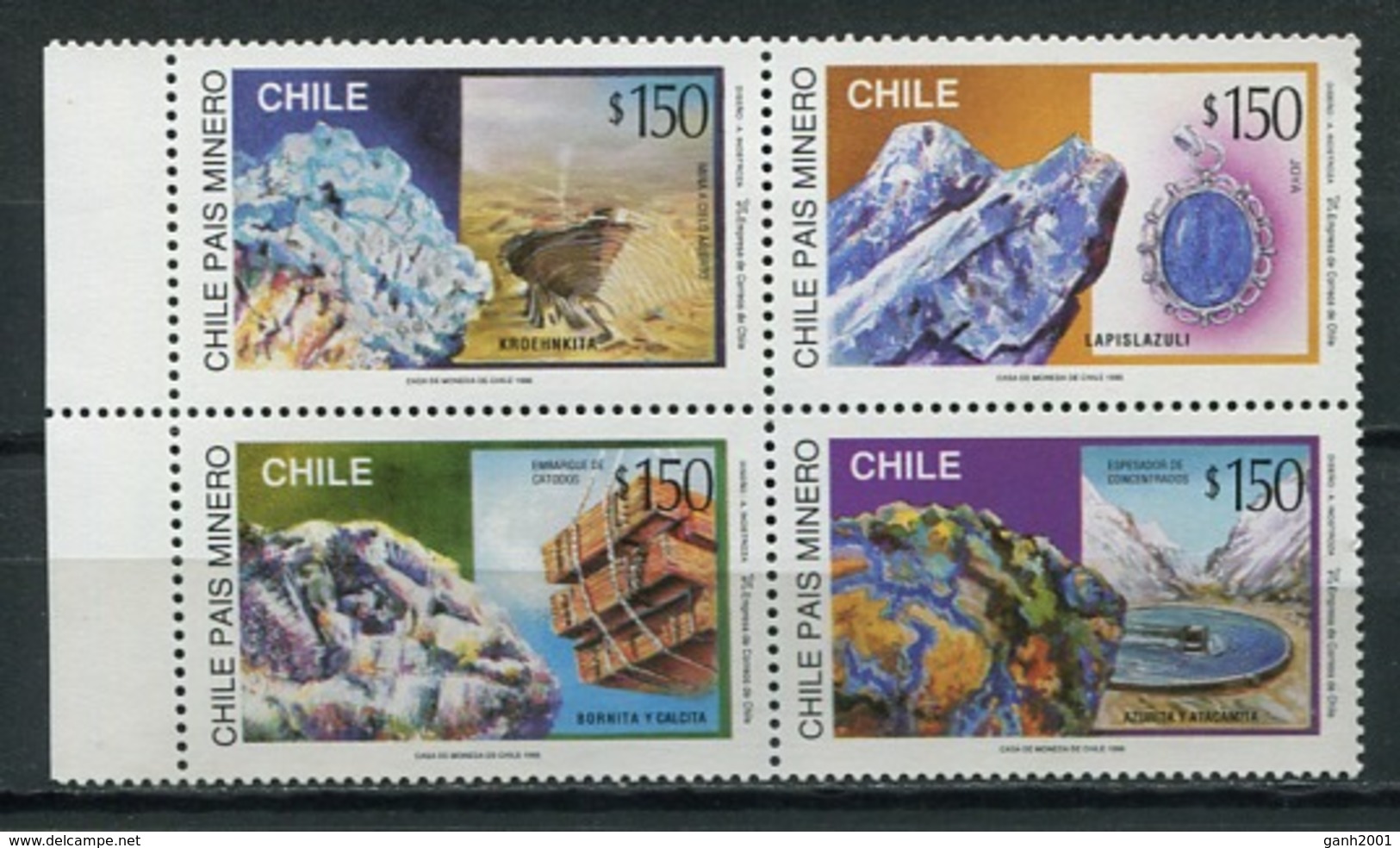 Chile 1996 / Minerals Geology MNH Minerales Mineralien / Cu5835  31-52 - Minerales