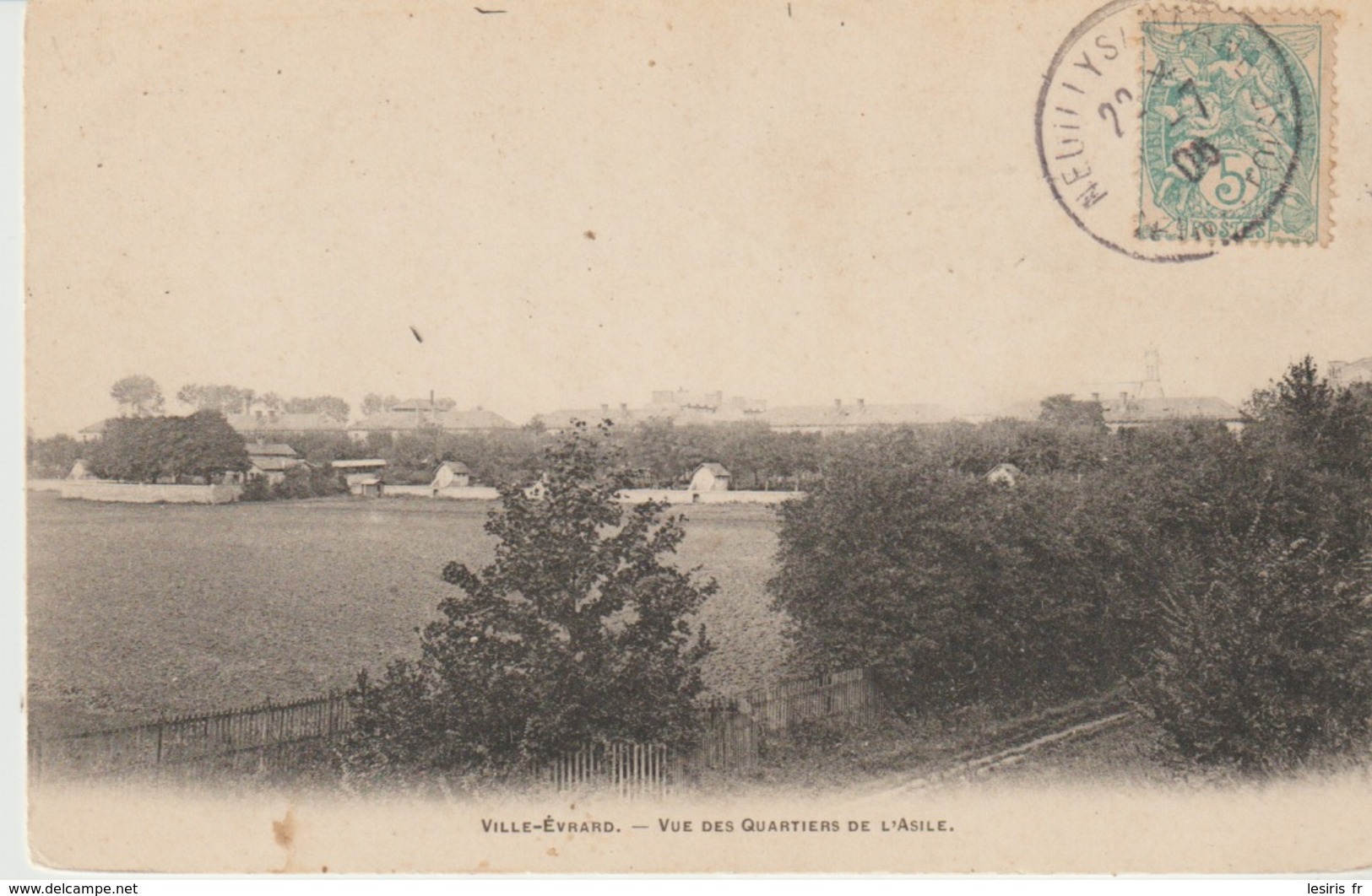 C. P. A. - NEUILLY SUR MARNE -  VILLE EVRARD - VUE DES QUARTIERS DE L'ASILE - PRÉCURSEUR - A. BREGER - - Neuilly Sur Marne