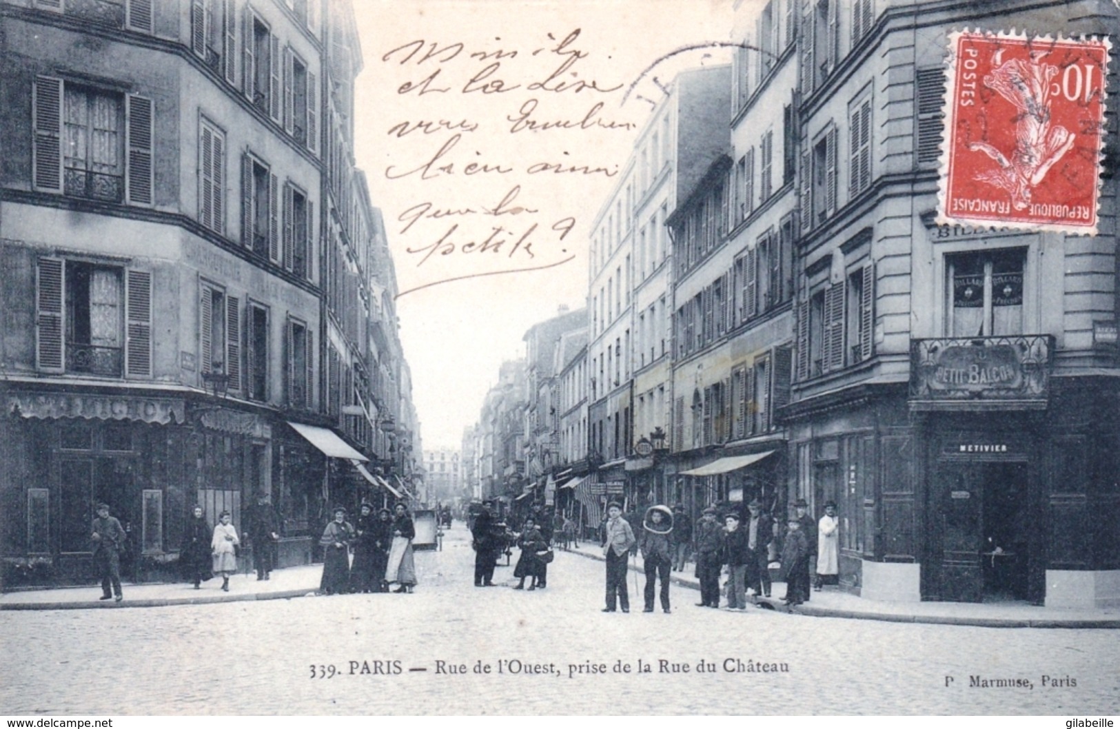 75 - PARIS 14 -  Rue De L Ouest Prise De La Rue Du Chateau - Arrondissement: 14