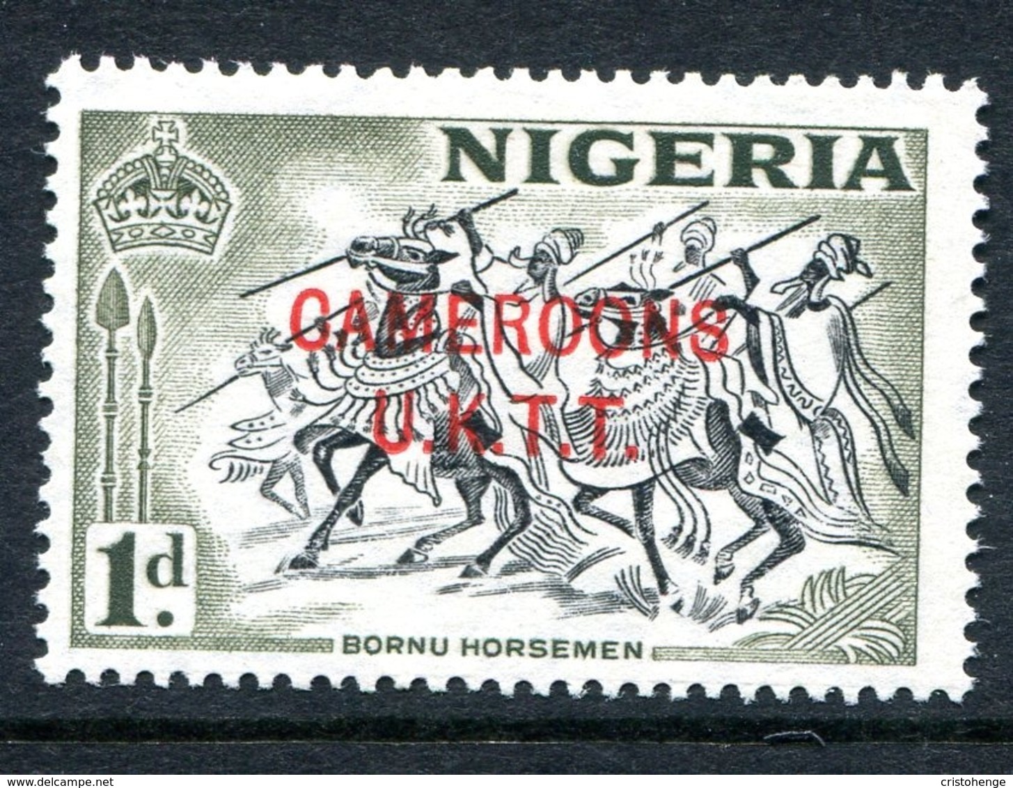 Cameroon 1960-61 Nigeria Overprints - 1d Horsemen MNH (SG T2) - Cameroon (1960-...)