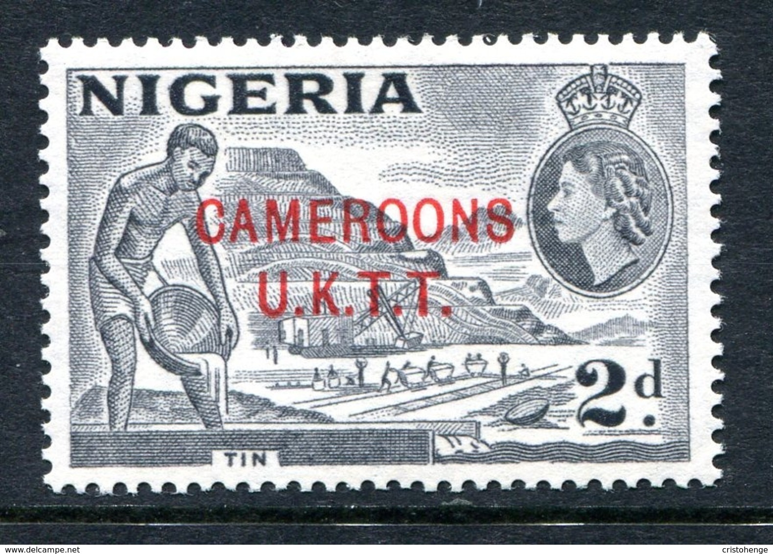 Cameroon 1960-61 Nigeria Overprints - 2d Tin LHM (SG T4) - Cameroon (1960-...)