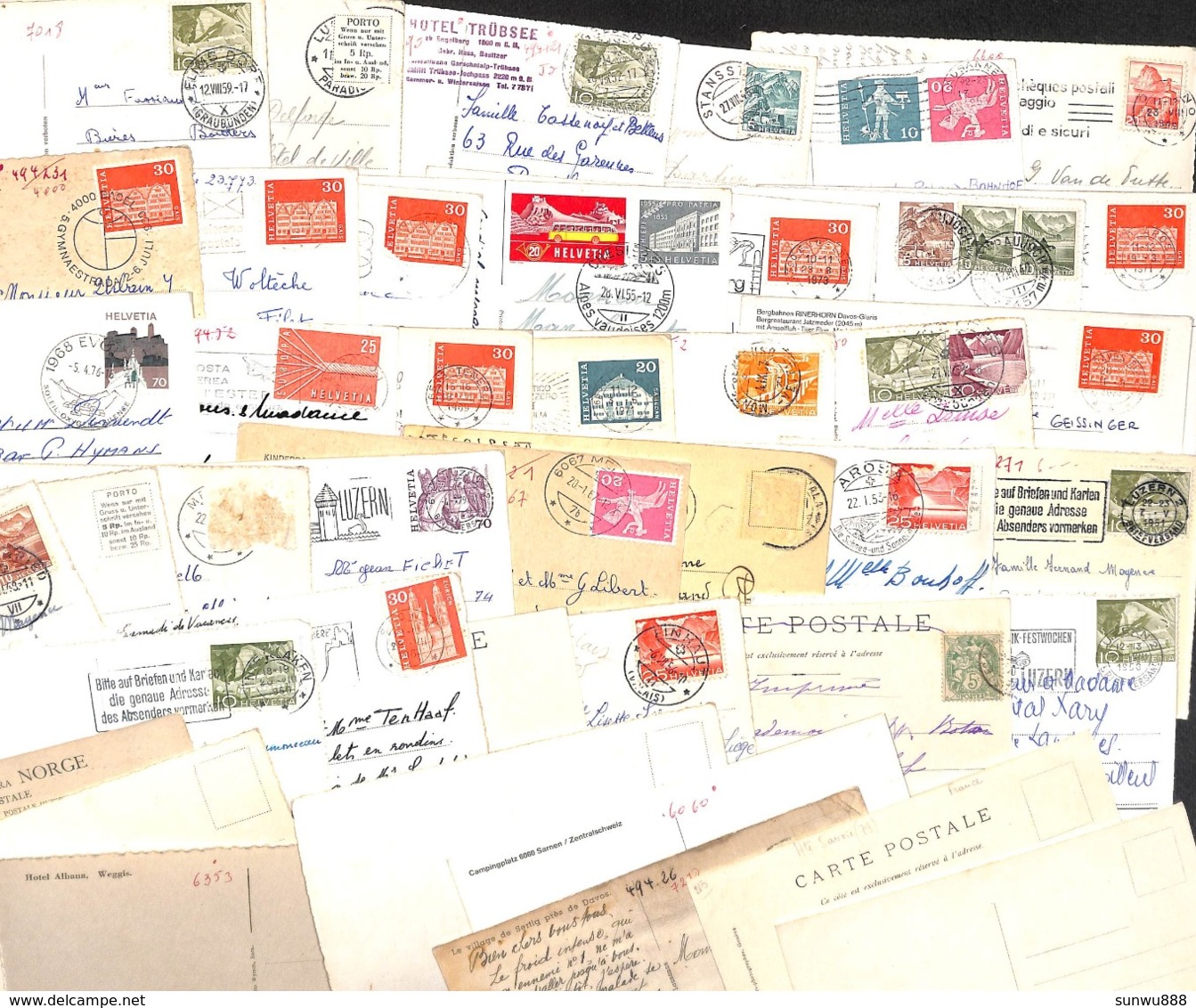 Suisse Helvetia - Lot 42 Postcards (see All Scans) (gentle Price) - 5 - 99 Postkaarten