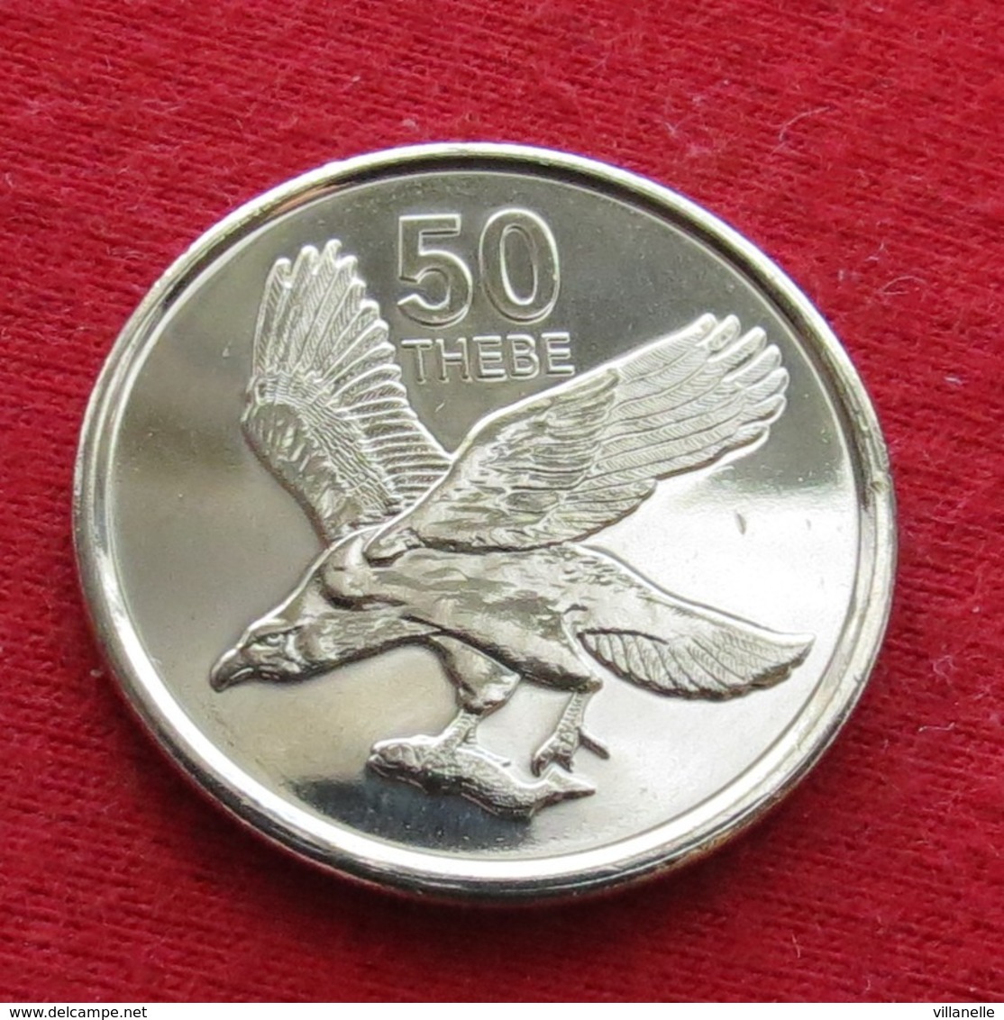 Botswana 50 Thebe 2013 KM# 34 UNC Lt 721 Bird  Botsuana - Botswana