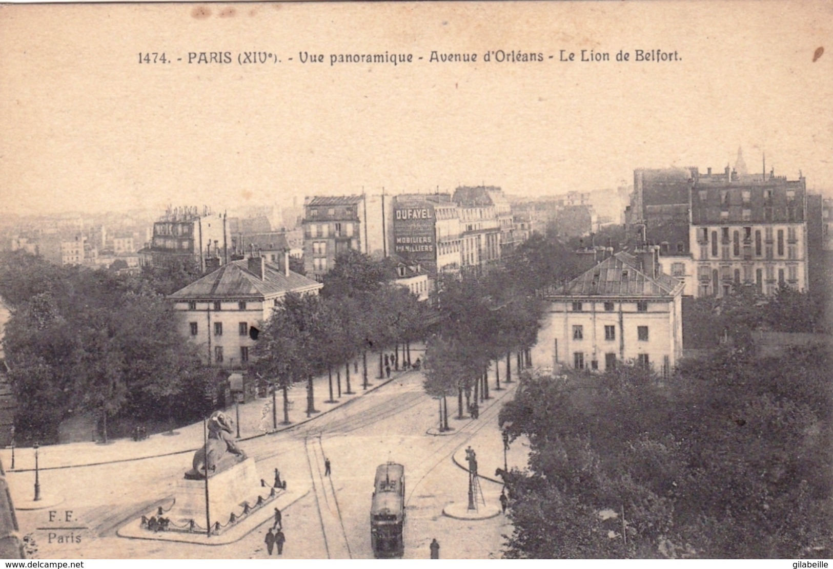 75 - PARIS 14 - Avenue D Orleans - Le Lion De Belfort - Arrondissement: 14