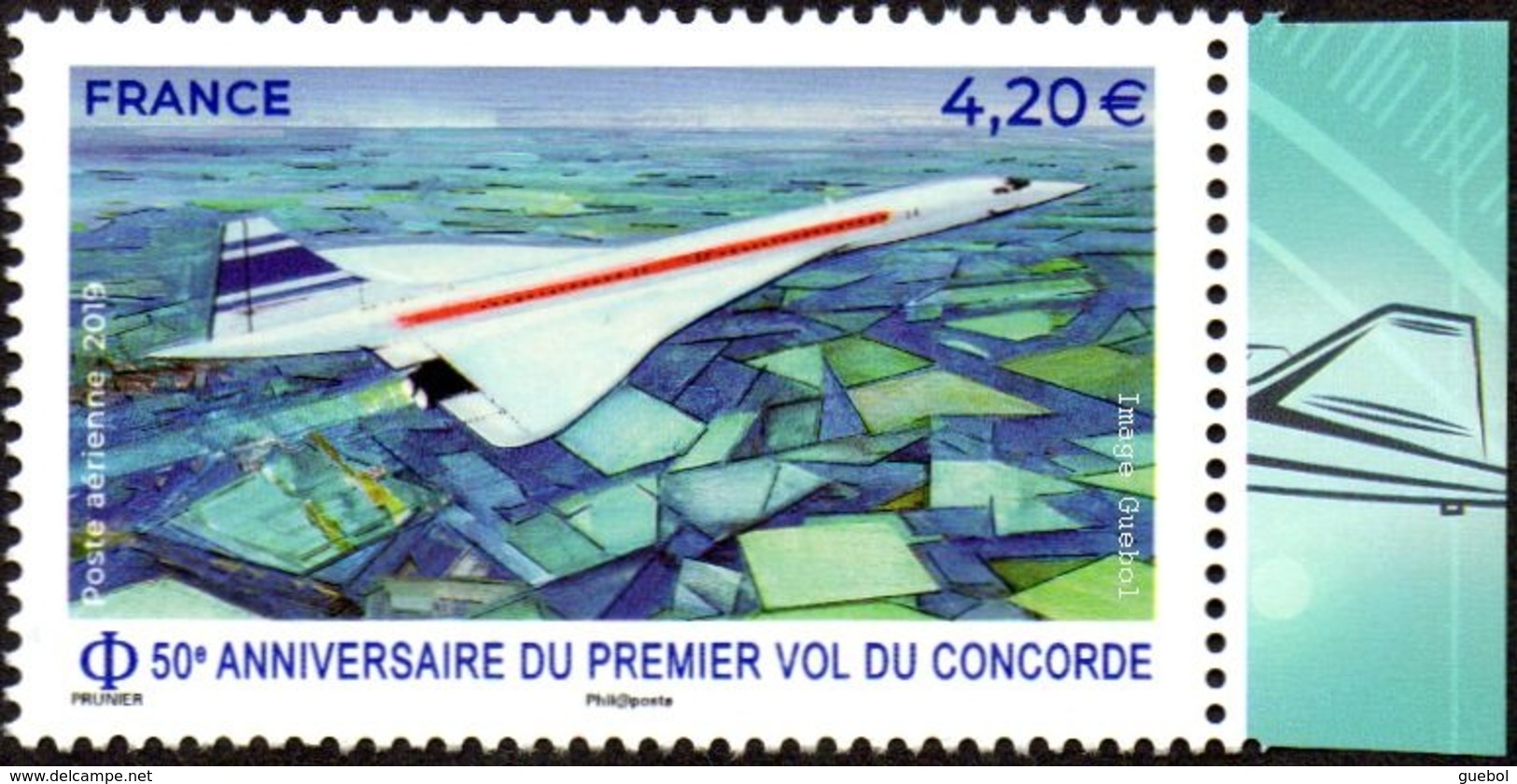France N° PA  83 A ** Poste Aérienne - 50e Anniversaire Du 1er Vol Du Concorde - 1960-.... Ungebraucht