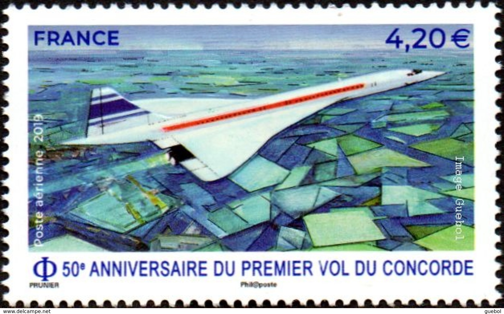 France N° PA  83 ** Poste Aérienne - 50e Anniversaire Du 1er Vol Du Concorde - 1960-.... Ungebraucht