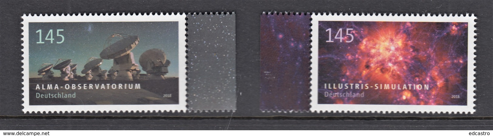 16.- GERMANY 2018 ASTROPHYSICS - Unused Stamps