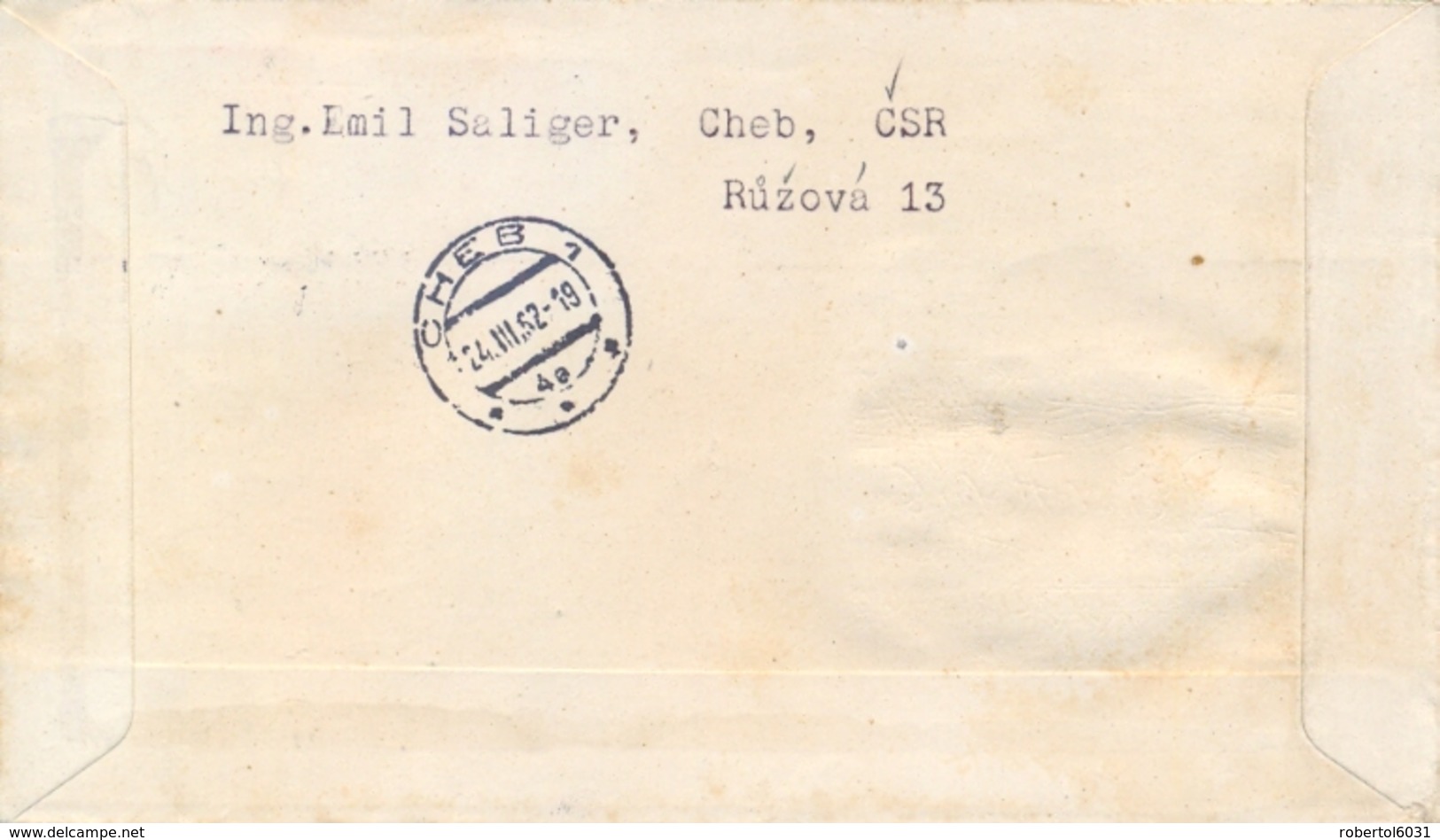 Czechoslovakia 1952 FDC Posted 50th Anniversary Death Explorer Emil Holub - Exploradores