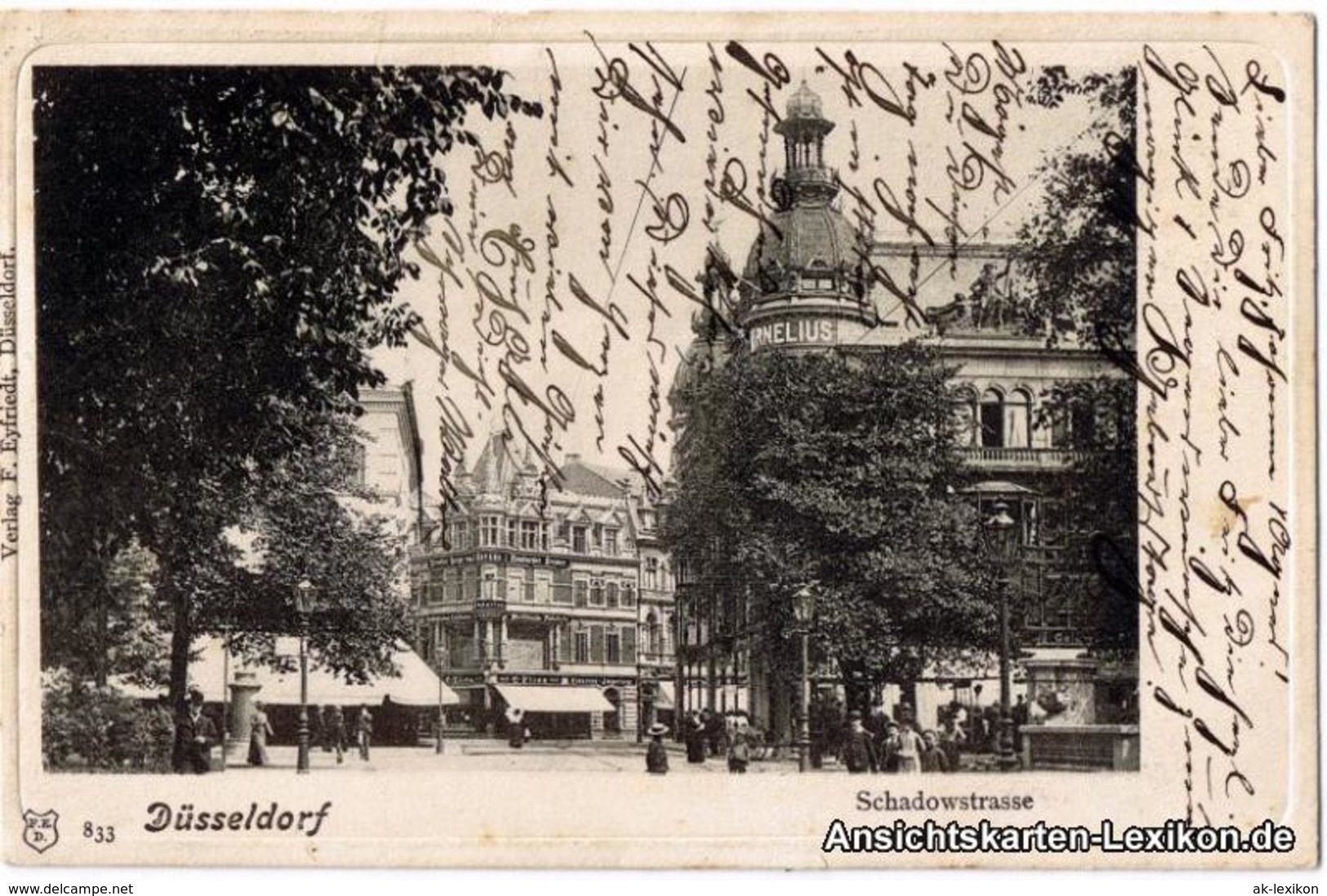 Ansichtskarte Düsseldorf Schadowstraße - Belebt 1901 - Duesseldorf