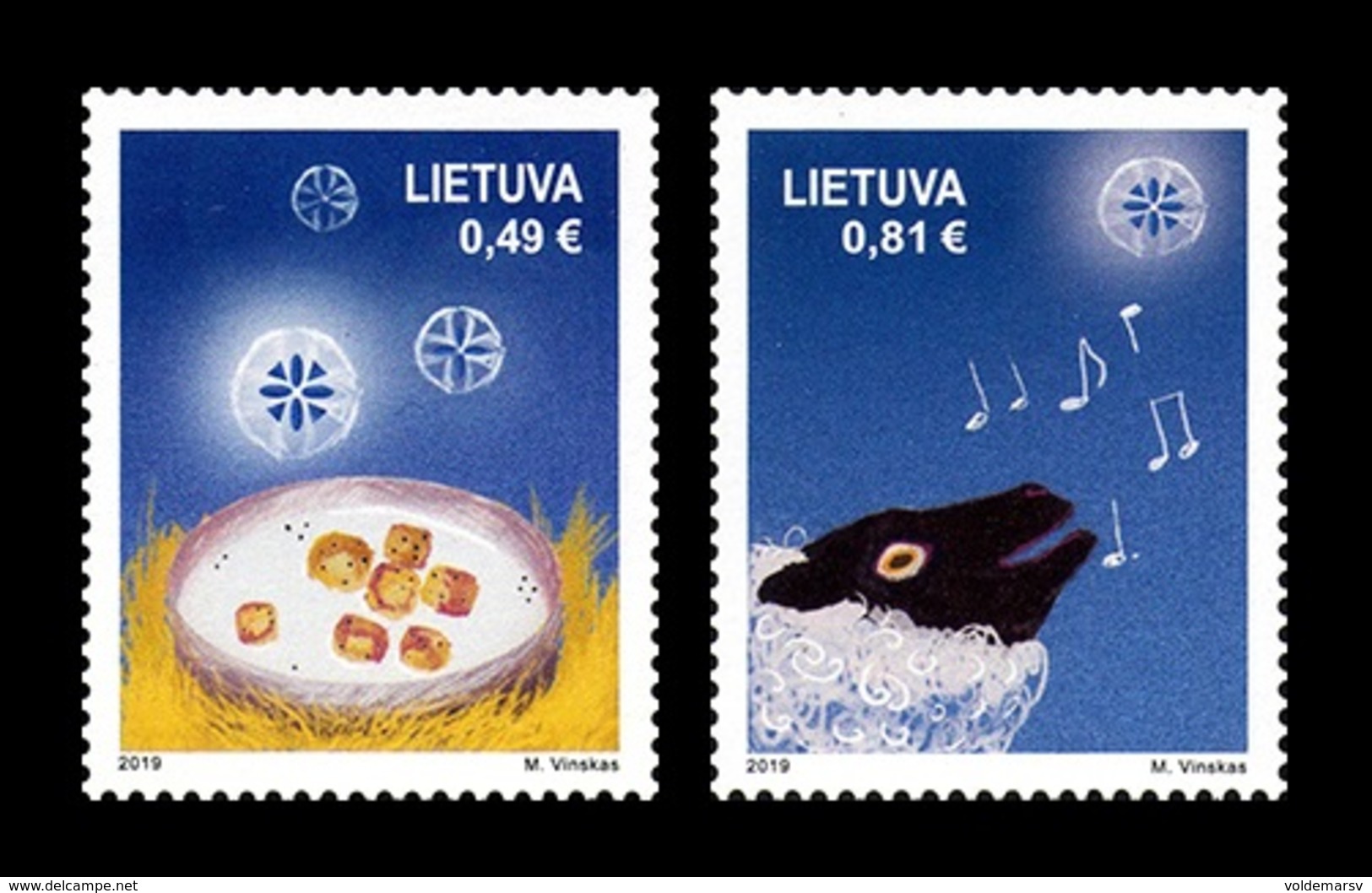 Lithuania 2019 Mih. 1318/19 Christmas And New Year MNH ** - Lithuania