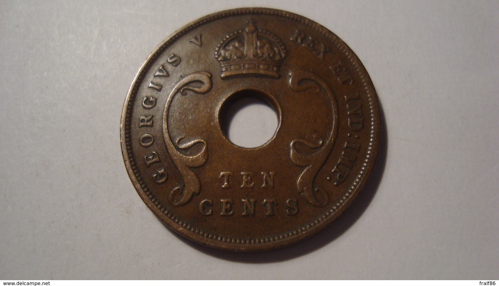 MONNAIE EAST AFRICA 10 CENTS 1922 - British Colony