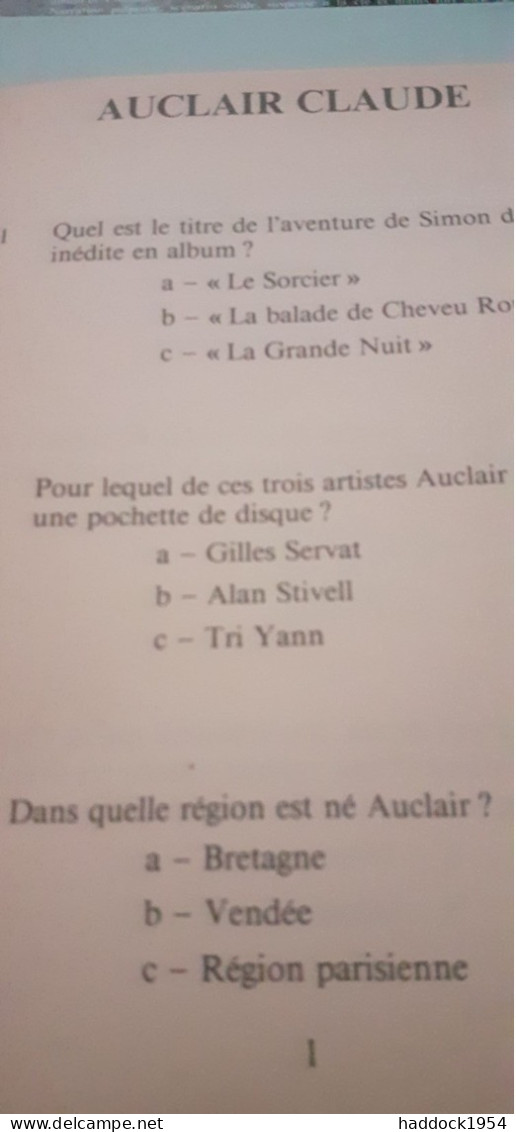 L'incollable DOMINIQUE POISSON Trihan 1986 - Autres & Non Classés