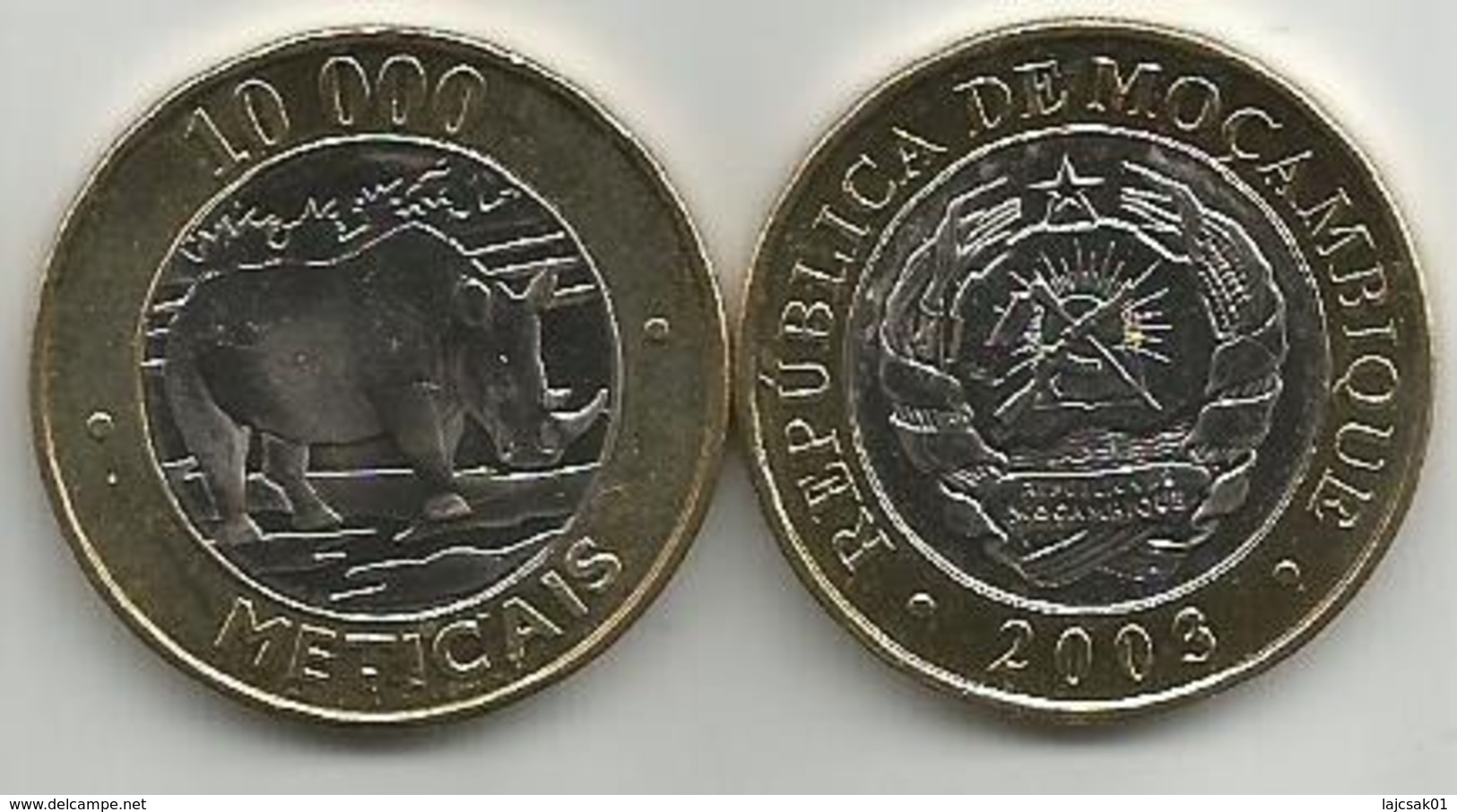 Mozambique 10000 Meticais 2003. - Mozambique