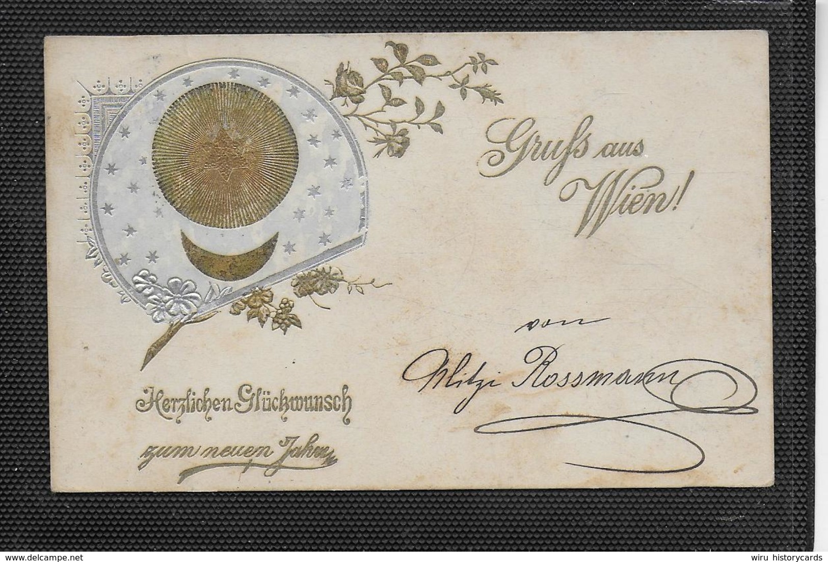 AK 0368  Gruss Aus Wien - Herzlichen Glückwunsch Zum Neuen Jahre Um 1898 - Nouvel An