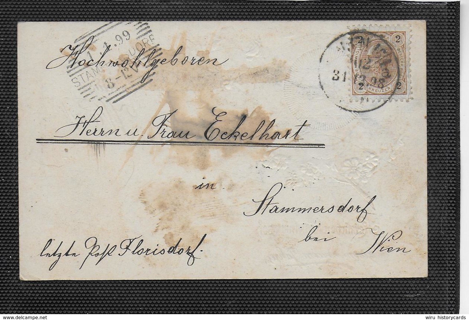 AK 0368  Gruss Aus Wien - Herzlichen Glückwunsch Zum Neuen Jahre Um 1898 - Anno Nuovo