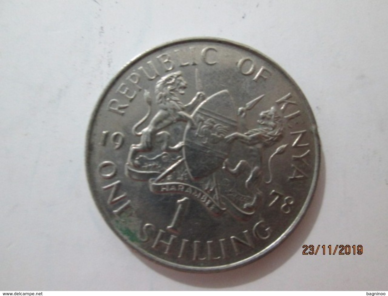 KENYA 1 Shilling 1978  # 3 - Kenya