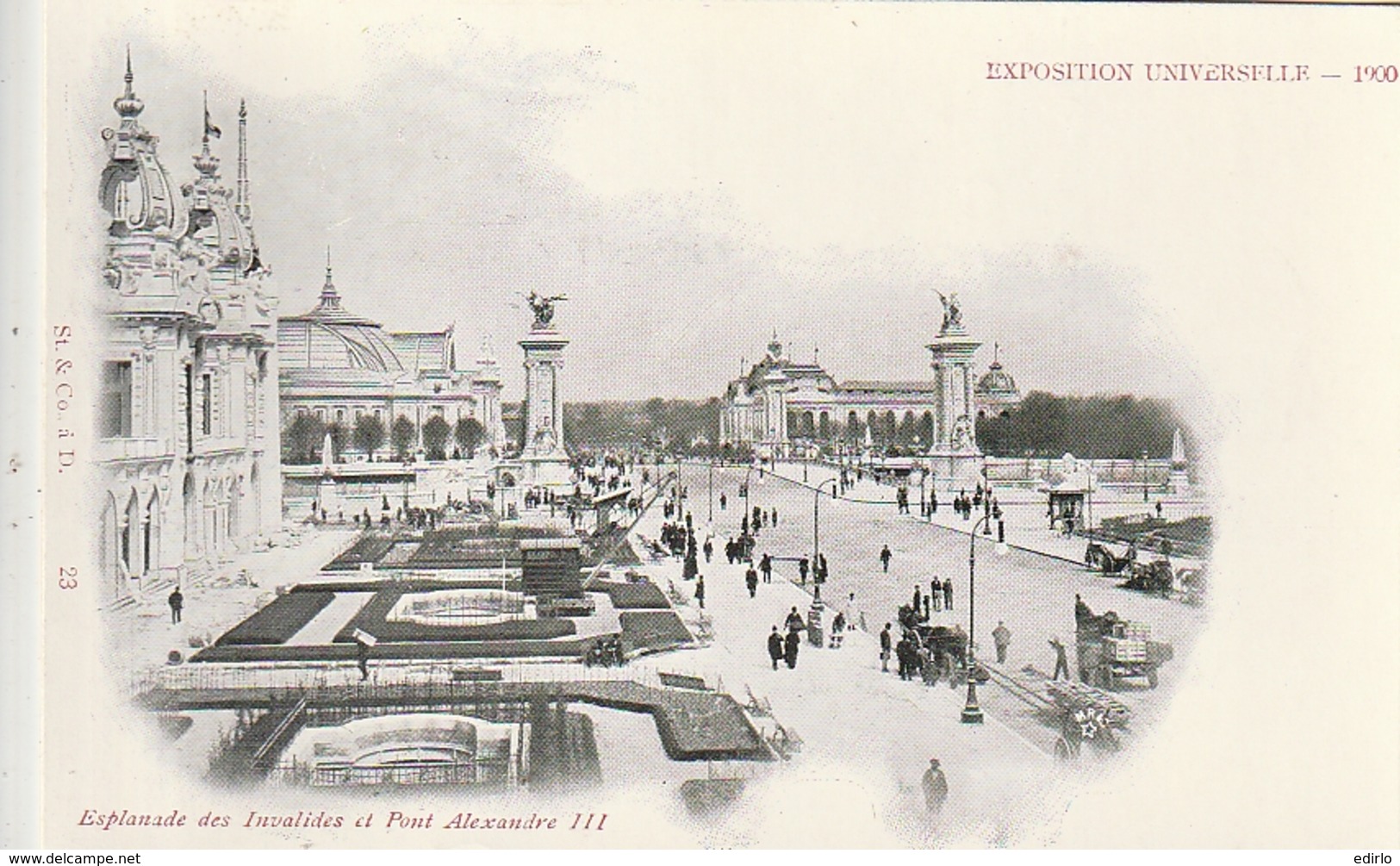 *** PARIS *** EXPOSITION UNIVERSELLE 1900  Le Esplanade Des Invalides Et Pont Alexandre III  Précurseur Neuf LUXE - Mostre