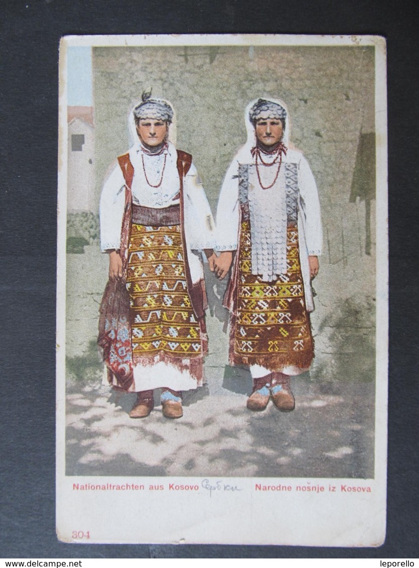 AK KOSOVO Tracht Costumi Narodne Nosnje  Ca.1900  ////  D*40905 - Kosovo