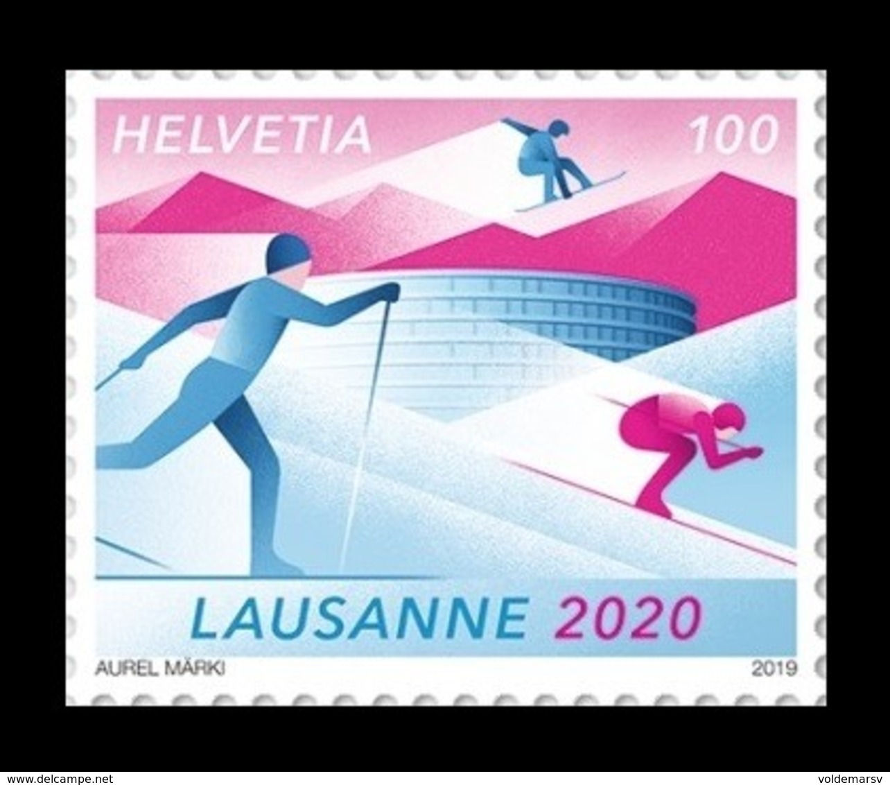 Switzerland 2019 Mih. 2630 Winter Youth Olympic Games 2020 In Lausanne. Ski Race. Snowboard. Ski Jumping MNH ** - Unused Stamps