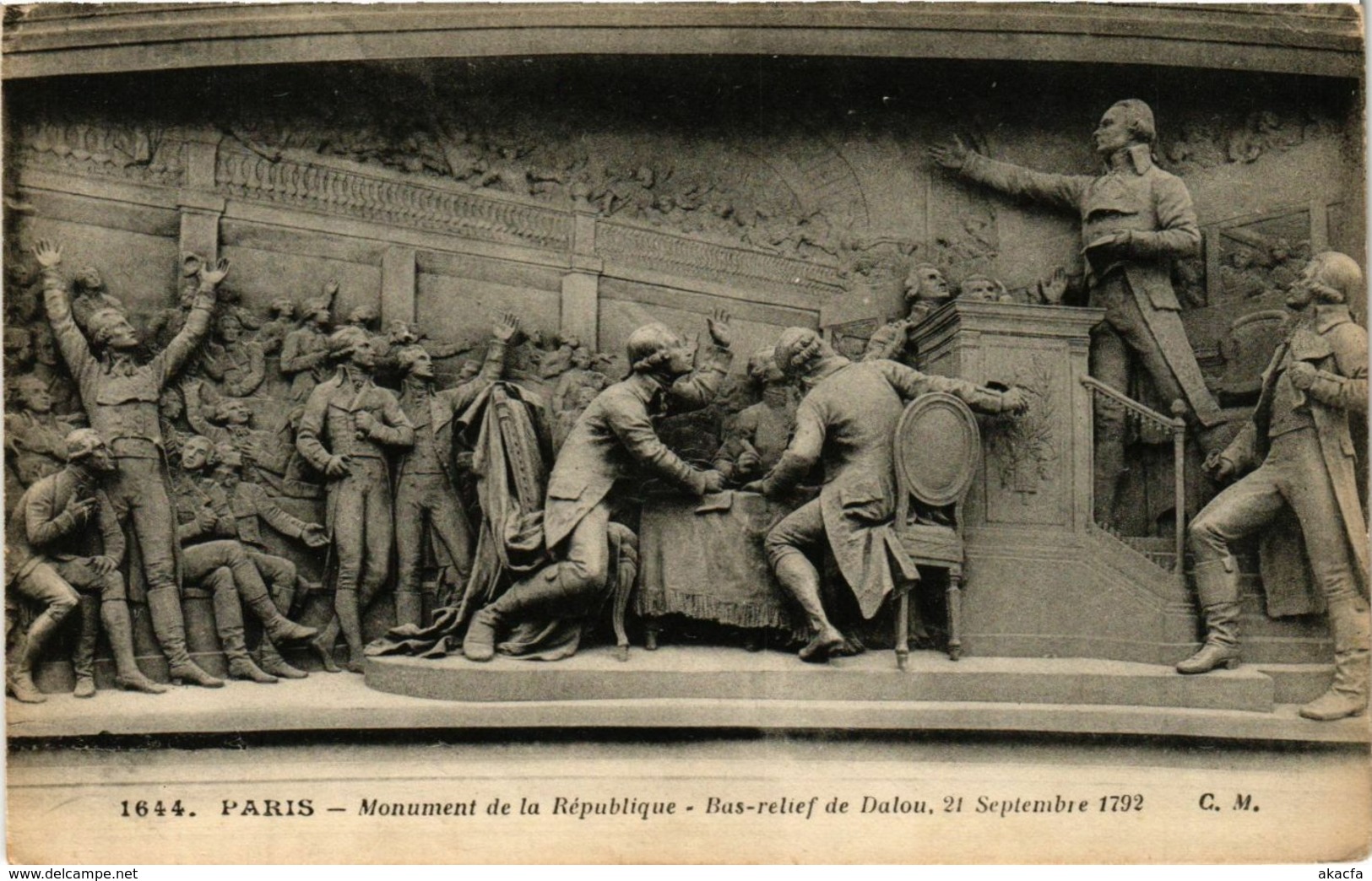 CPA PARIS 10e - Monument De La Republique - Bas-relief De Dalou (254191) - Statues