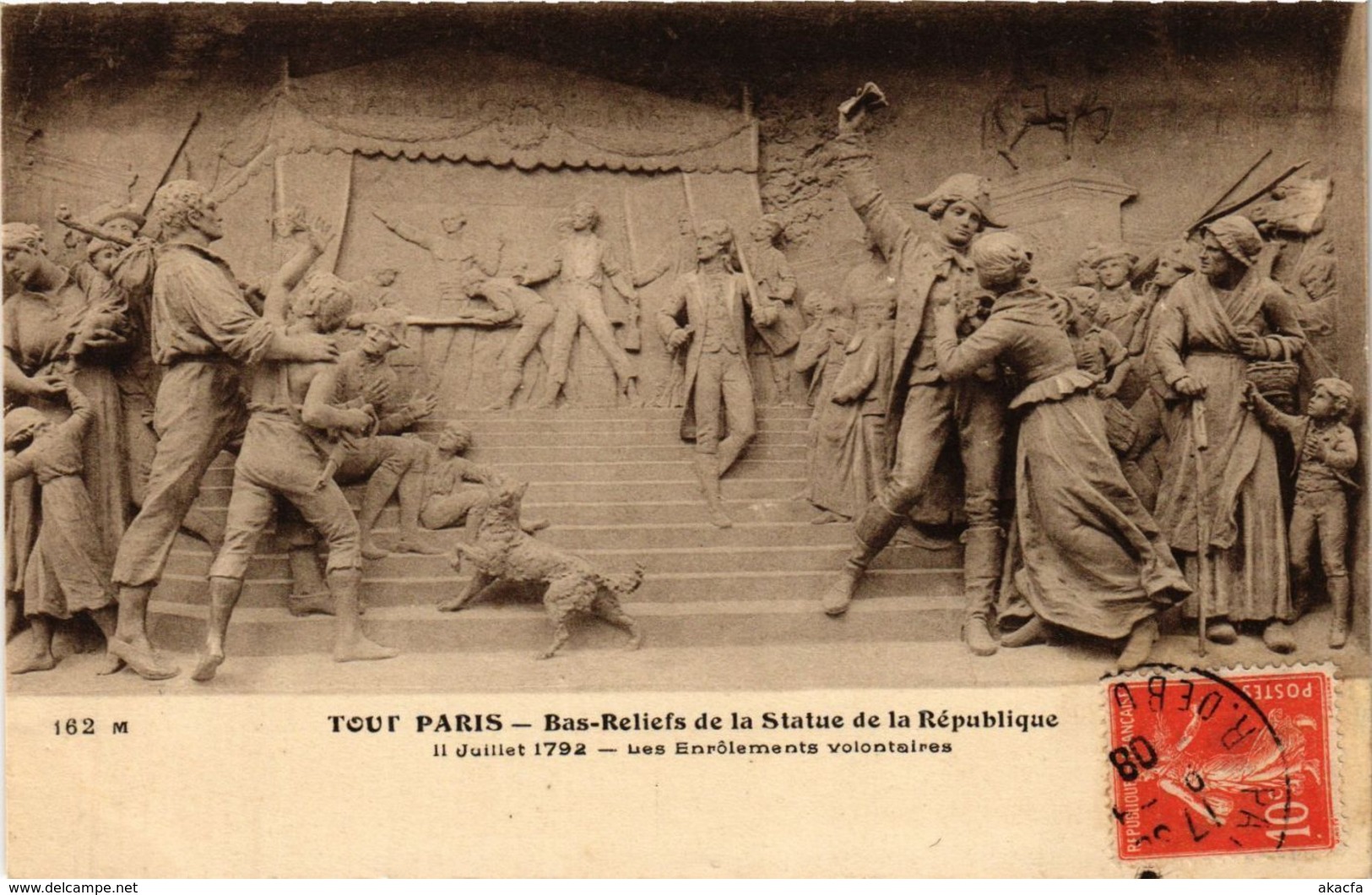 CPA PARIS 10e-Bas-Reliefs De La Statue De La Republique (254306) - Statues