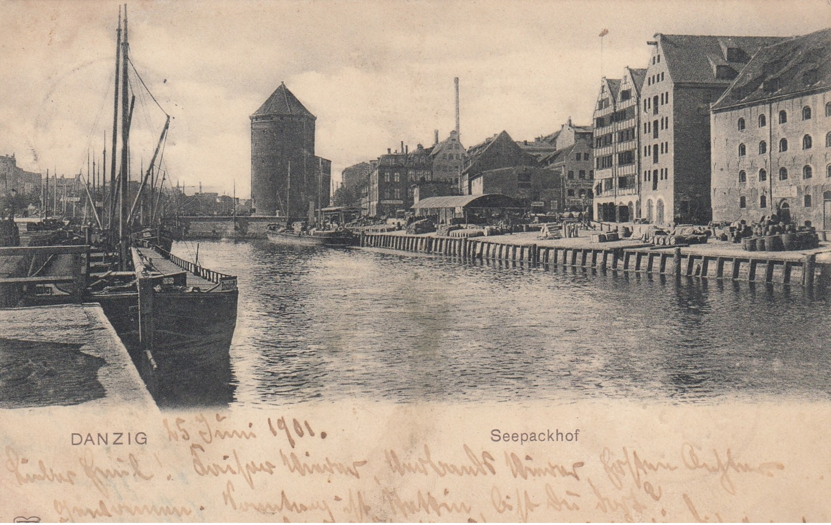 DANZIG , Germany (Now Poland) , 1901 , Seepackhof - Poland
