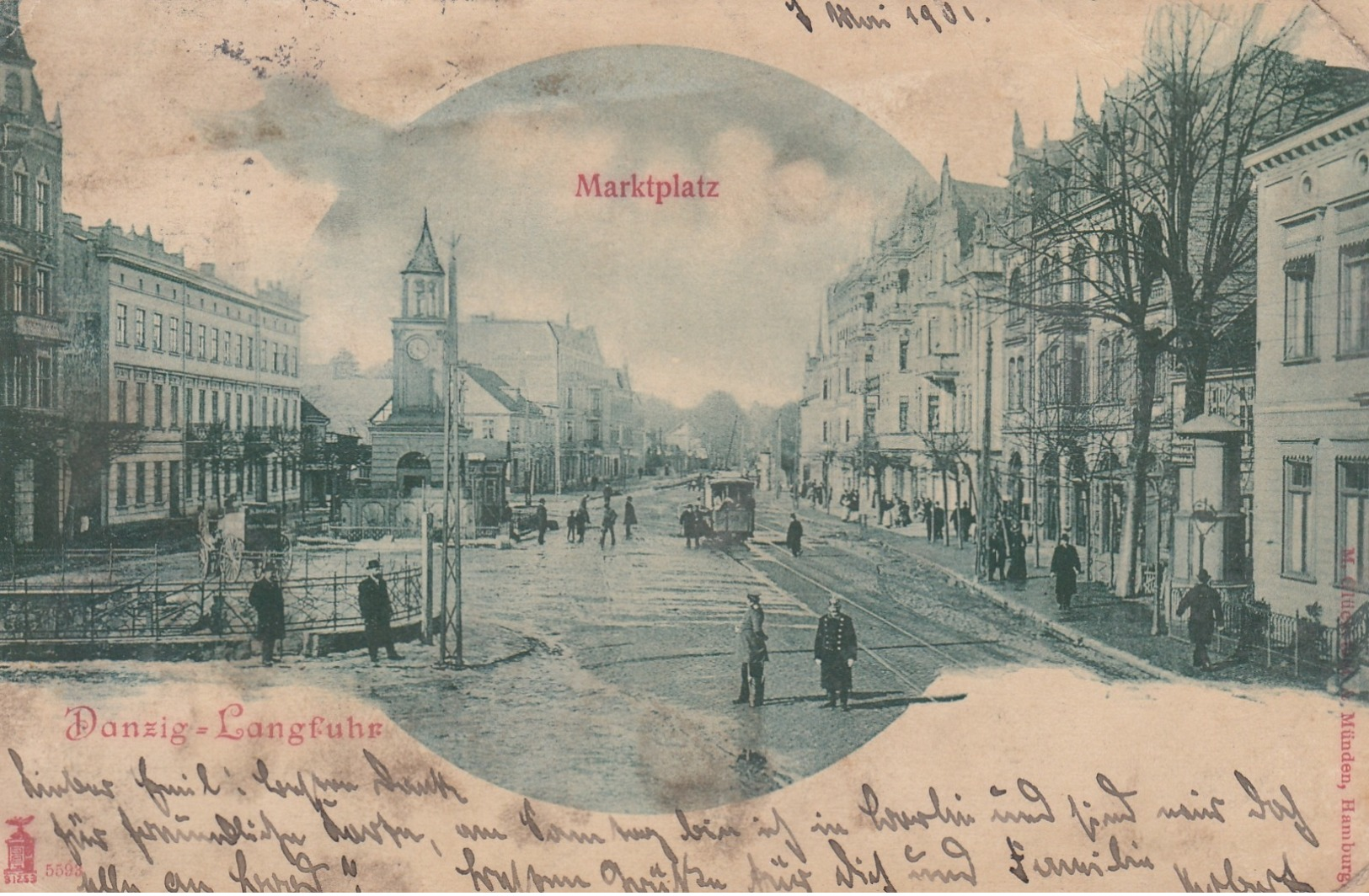 Danzig, Germany (Now Poland), 1901 ; Marktplatz - Polen