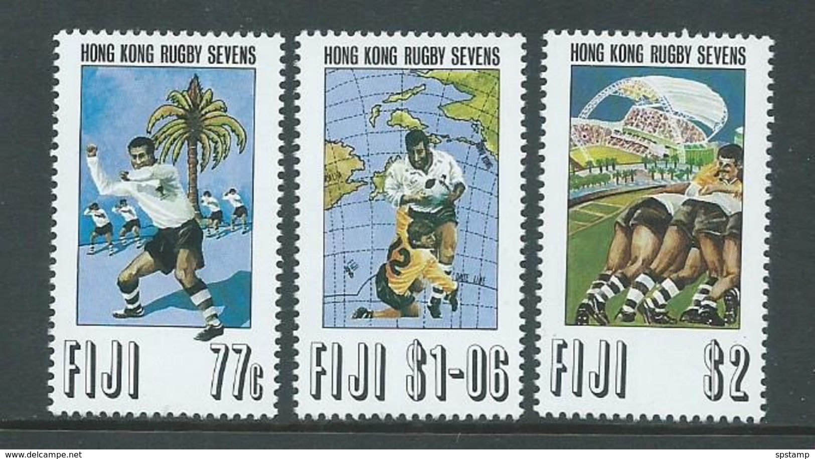 Fiji 1993 Rugby Sevens Set 3 MNH - Fiji (1970-...)