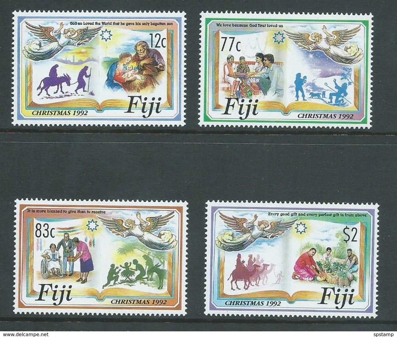 Fiji 1992 Christmas Set 4 MNH - Fiji (1970-...)