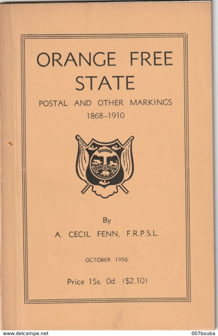 ORANGE FREE STATE / A. CECIL FENN / 54 PAGES - Postal Rates