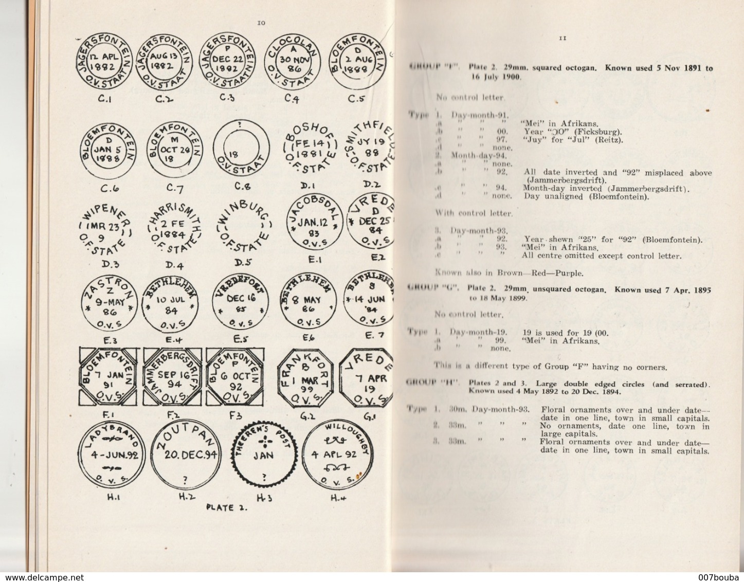 ORANGE FREE STATE / A. CECIL FENN / 54 PAGES - Tarifs Postaux