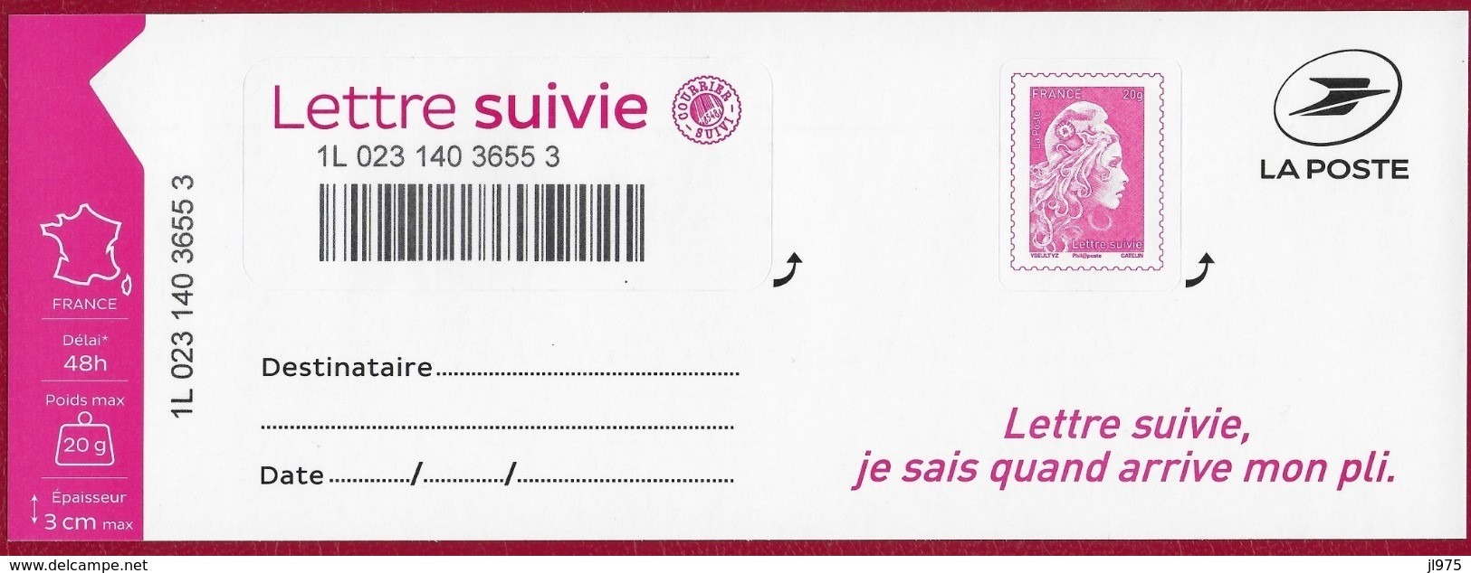 Marianne L'Engagée Lettre Suivie LS 6  (1L 023) - Autres & Non Classés