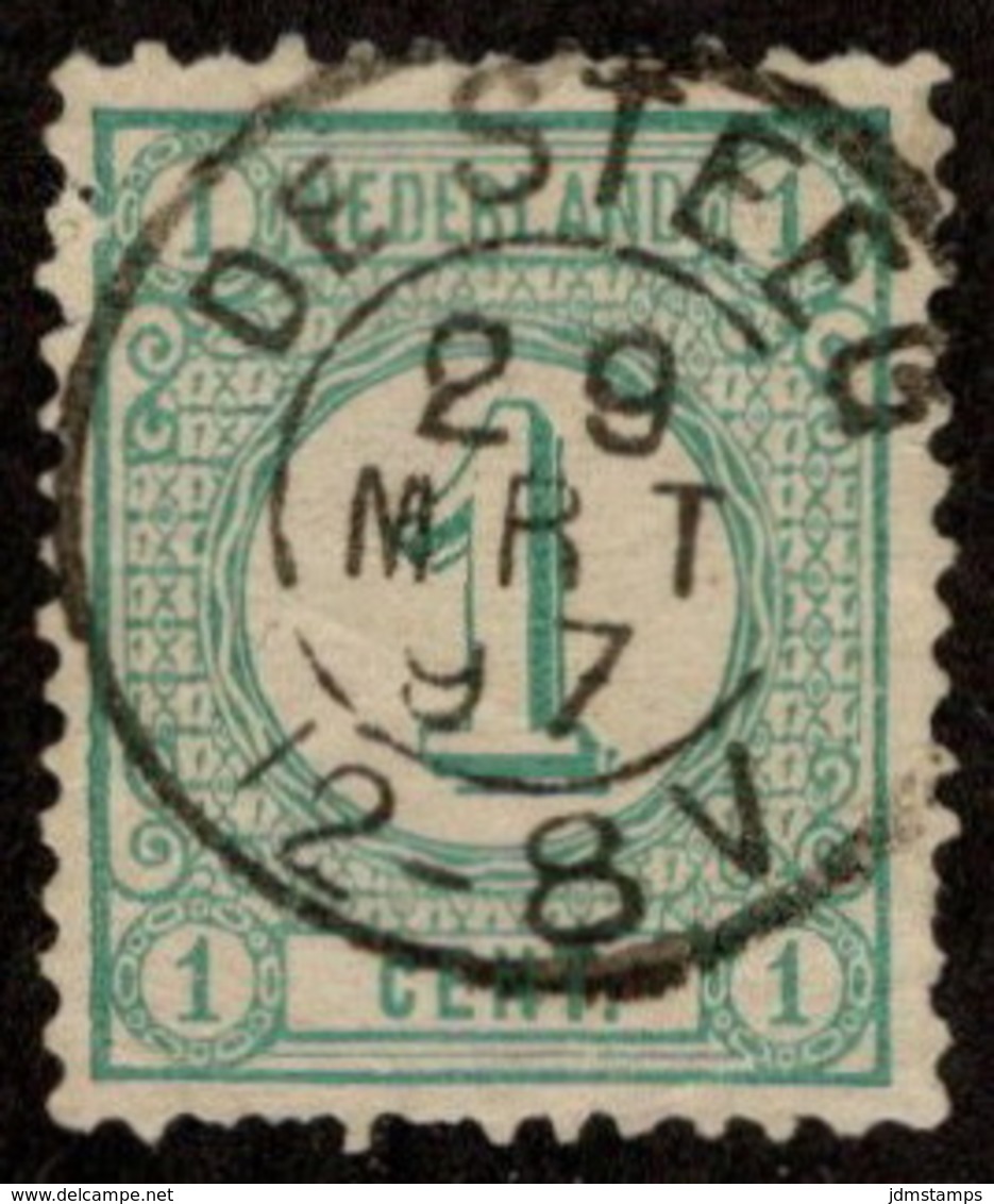 NTH SC #35 U 1894 Numeral Of Value W/SON "DE STEEG/29 MRT 97/12-8V" W/flts CV $0.25 - Oblitérés