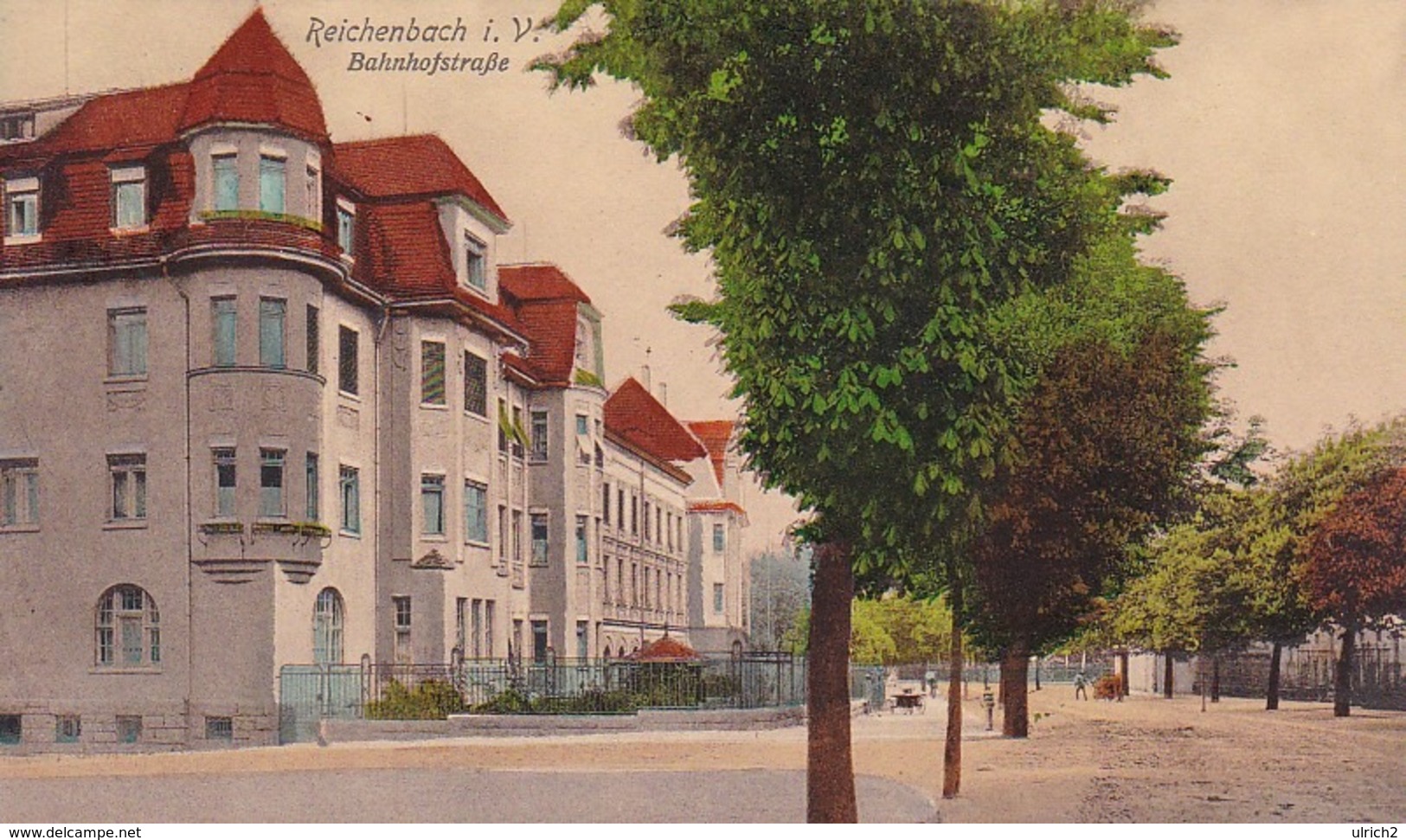 AK Reichenbach Im Vogtland - Bahnhofstraße - 1912 (45157) - Reichenbach I. Vogtl.
