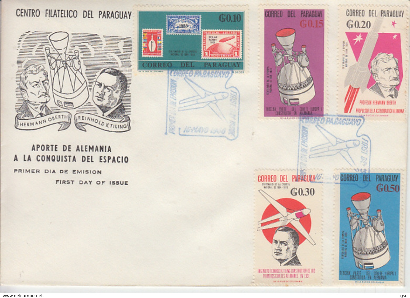 PARAGUAY 1966 - FDC - Annullo Speciale Illustrato - Conquista Dello Spazio - Sud America