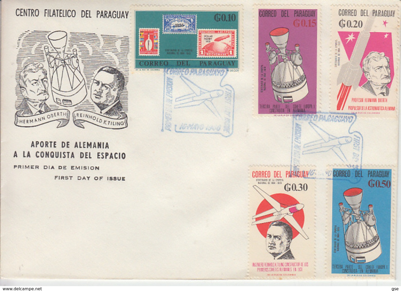 PARAGUAY 1966 - FDC - Annullo Speciale Illustrato - Conquista Dello Spazio - Amérique Du Sud