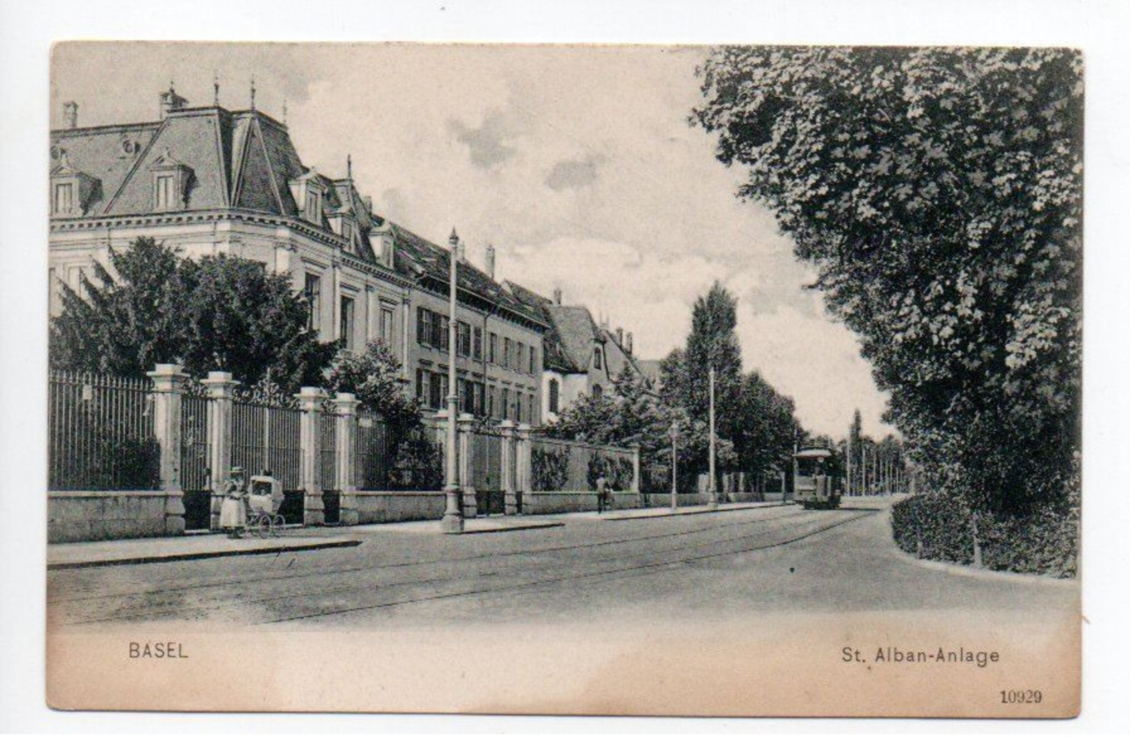 Basel St.Alban Anlage Kinderwagen Tram  -----   408 - Bâle