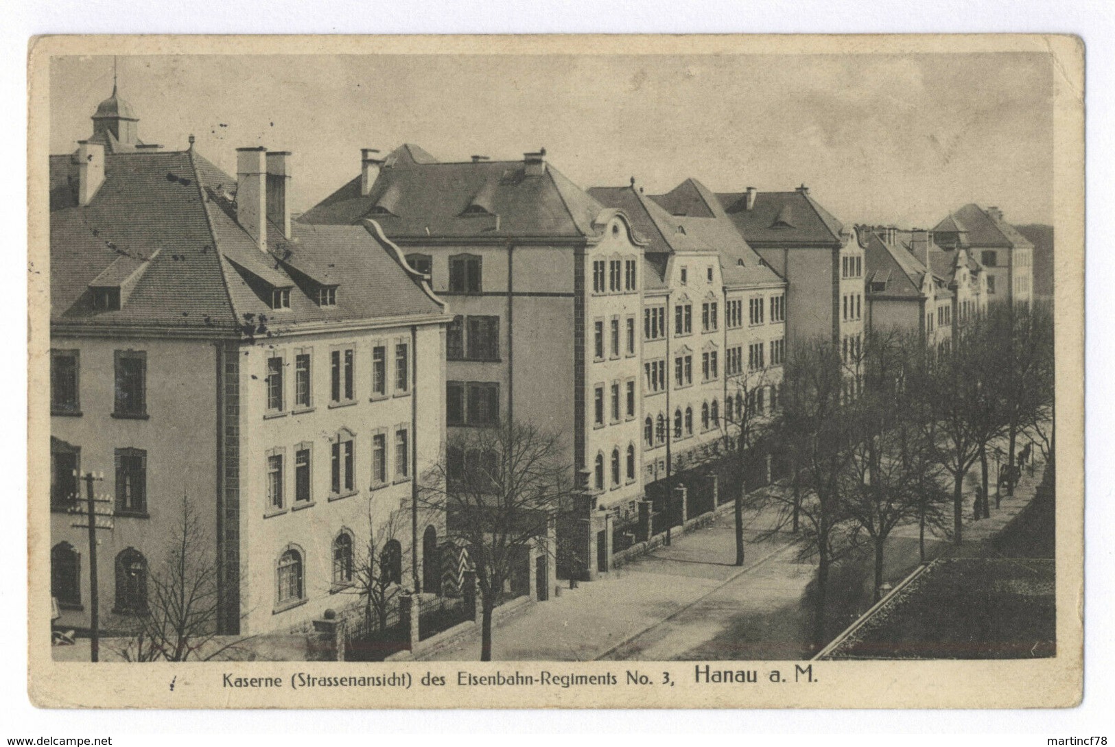 Hanau A. M. Kaserne Des Eisenbahn-Regiments No. 3 Ansichtskarte Postkarte - Hanau