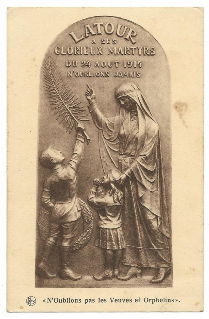 Virton Latour Carte De Membre Fond Des Veuves Et Orphelin 1914 Ligue Des Familles 1937 - Virton